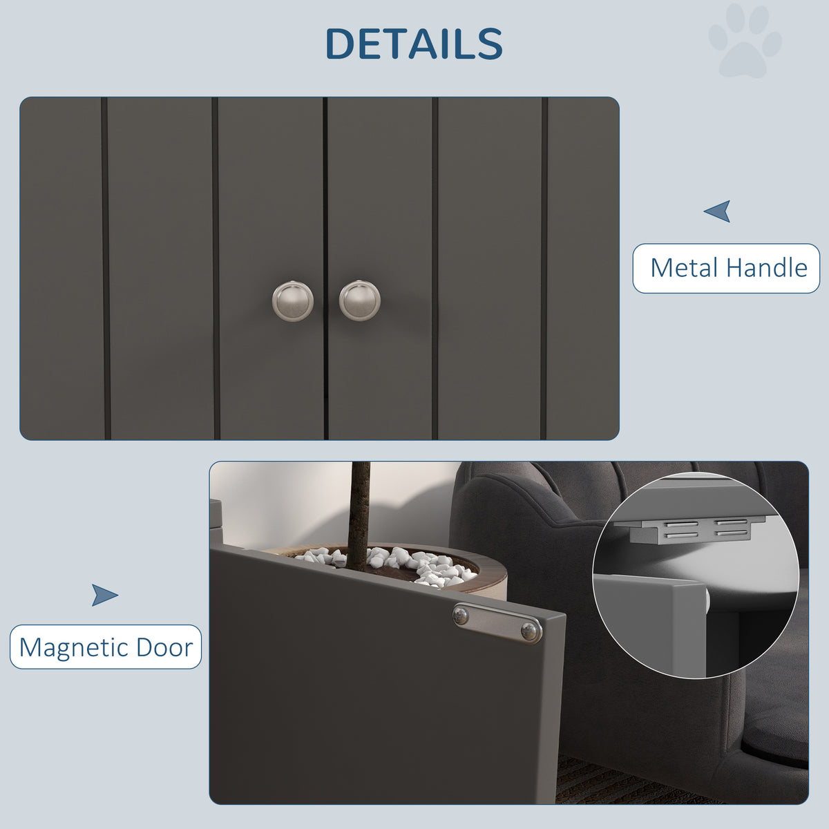 Elevated Dog Bowl Station with 44L Storage Cabinet