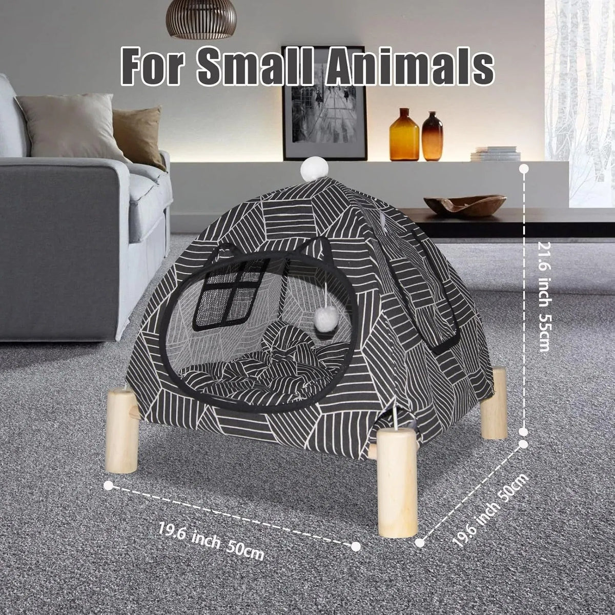 Foldable Indoor Cat Tent Bed for Cats & Small Dogs