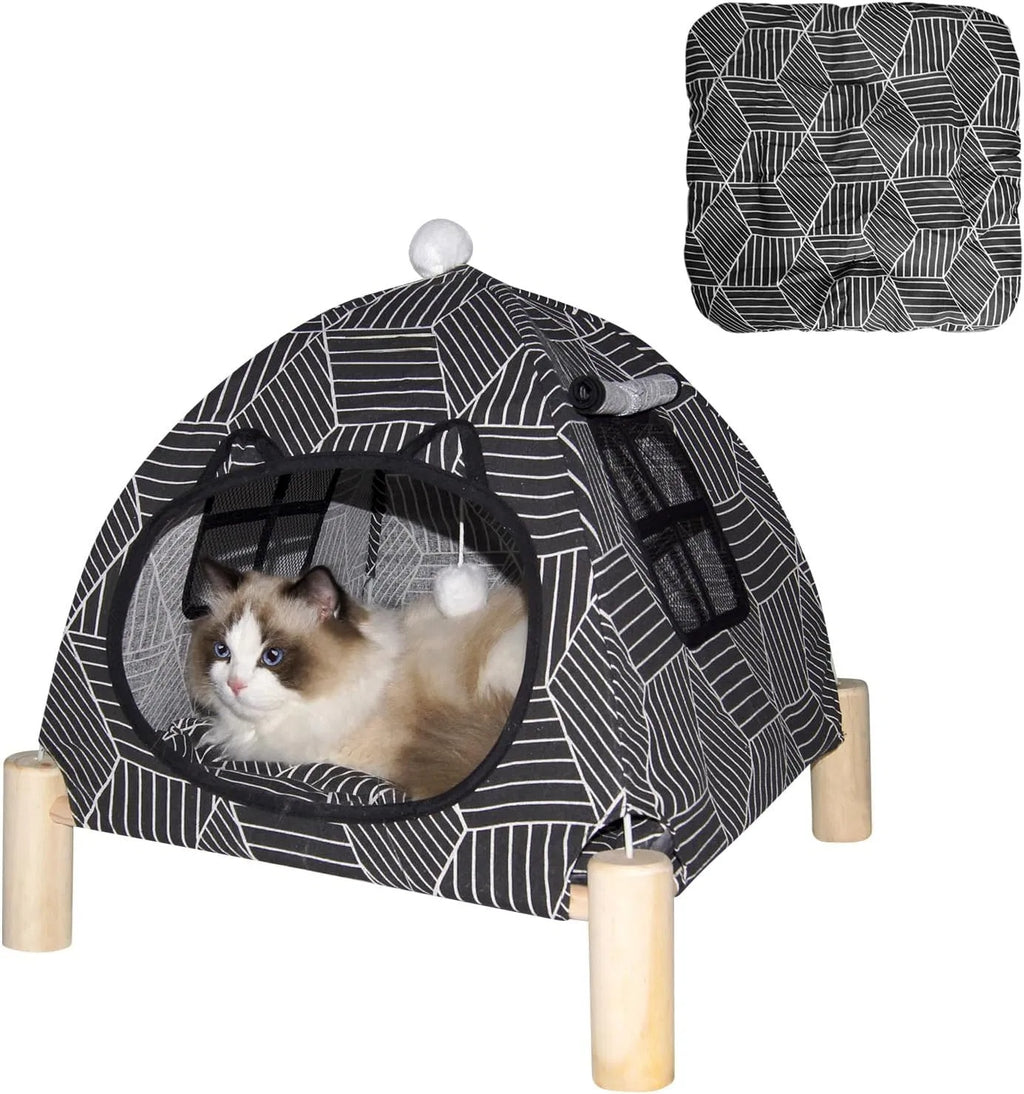 Foldable Indoor Cat Tent Bed for Cats & Small Dogs
