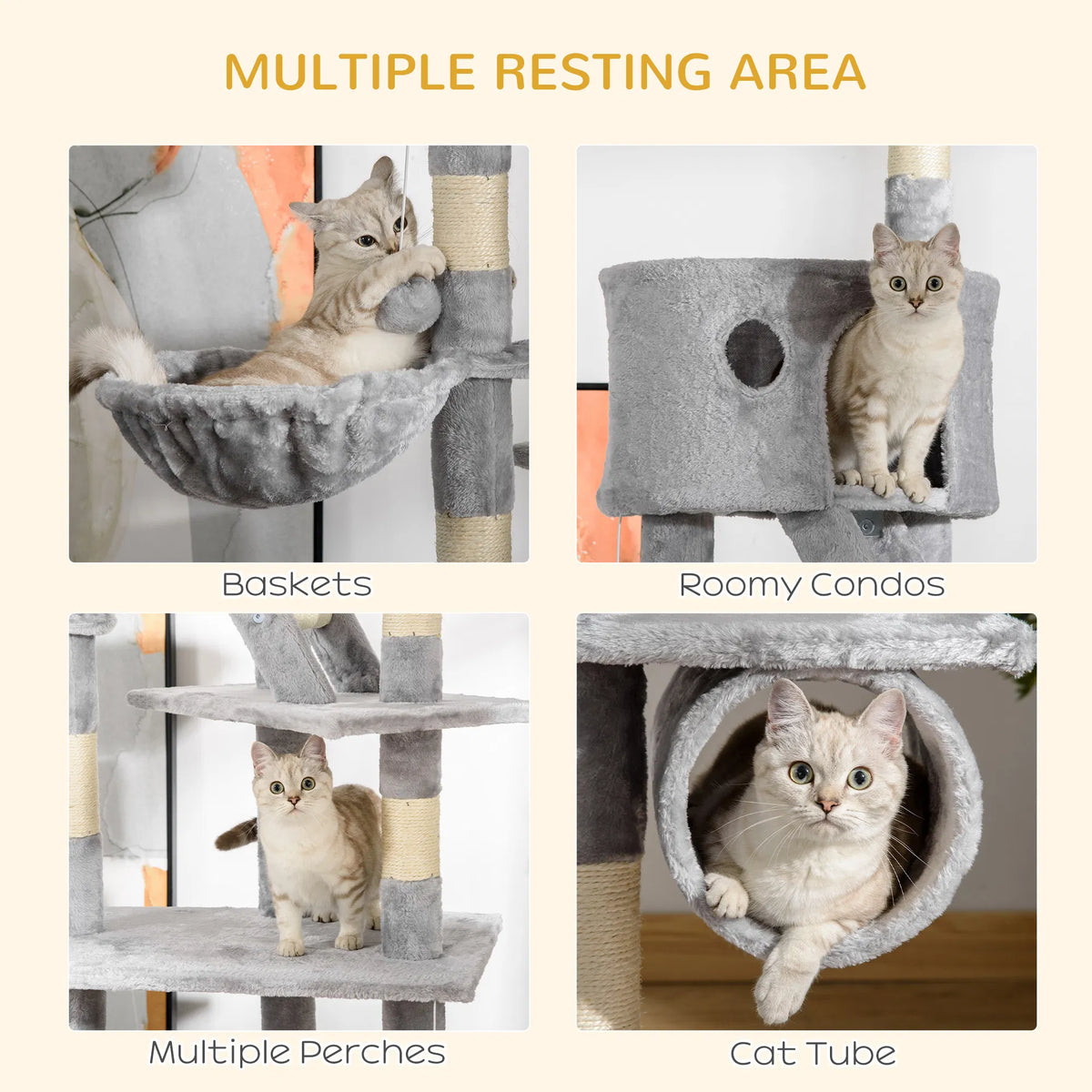 Wooden Cat House & Cat Climbing Tower